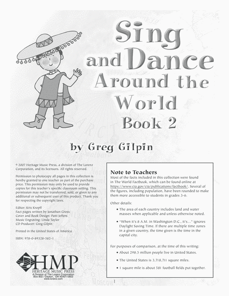 Sing and Dance Around the World, Book 2