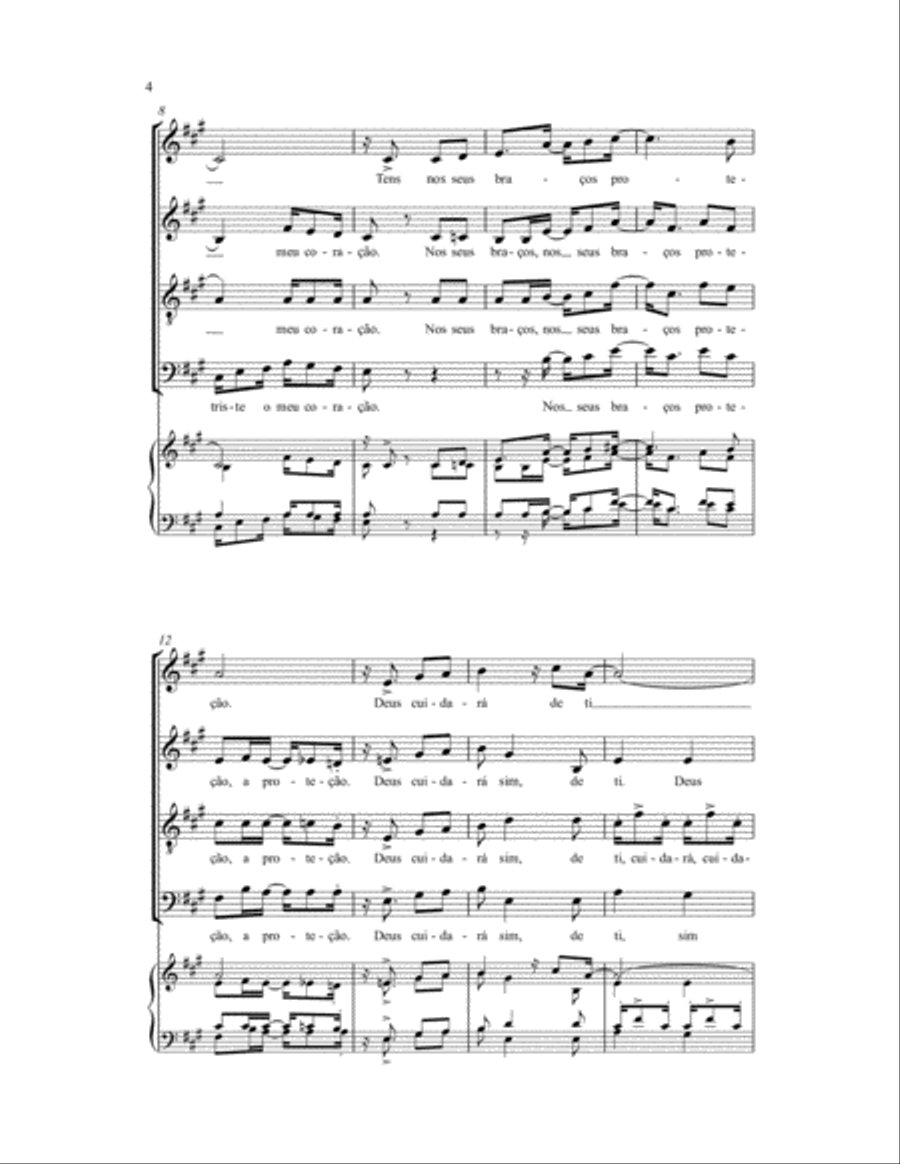Deus Cuidara de Ti Deus Cuidara de Ti 4-Part scores gallery preview page 3