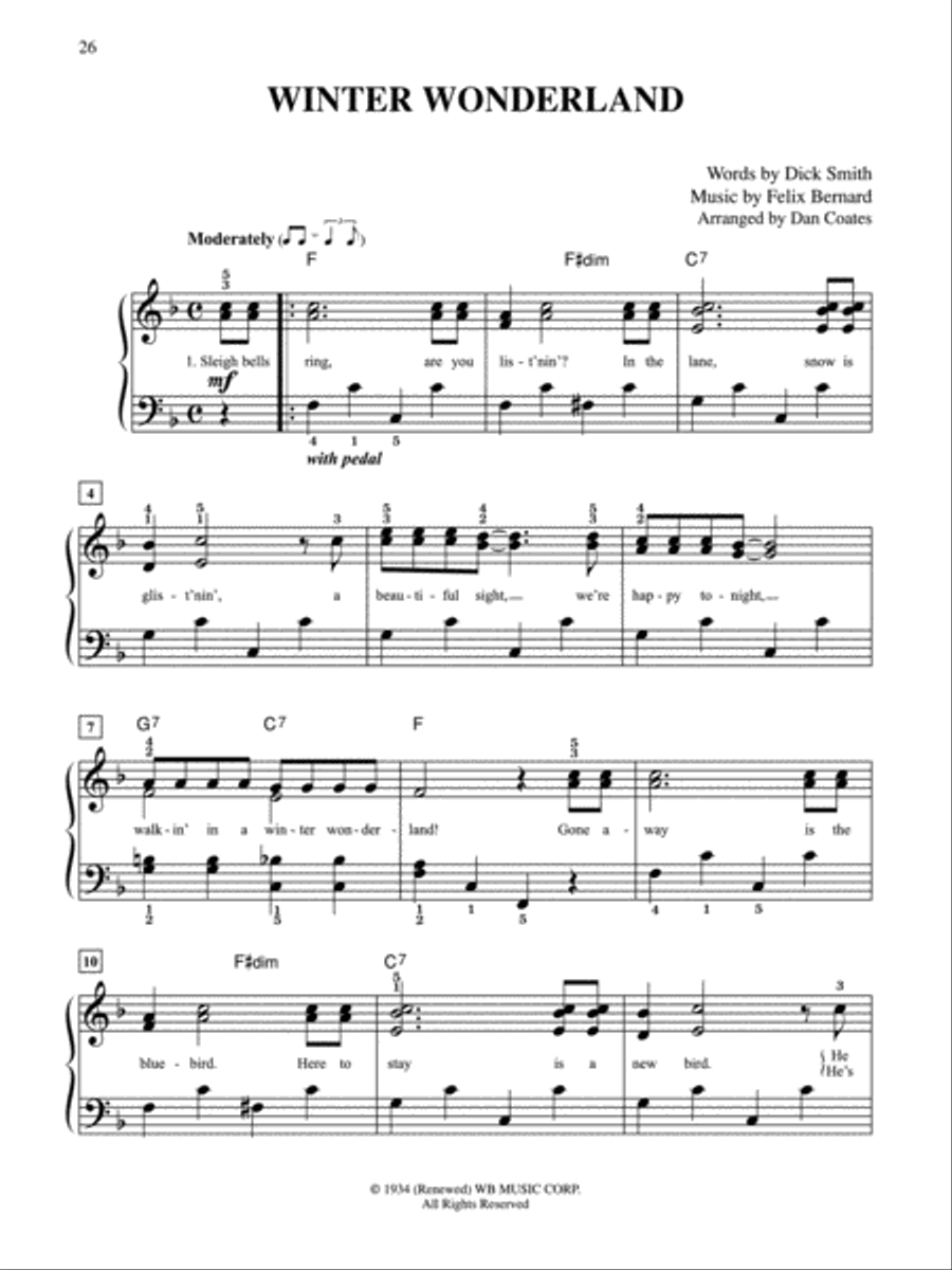 10 for 10 Sheet Music Christmas Easy Piano scores gallery preview page 5