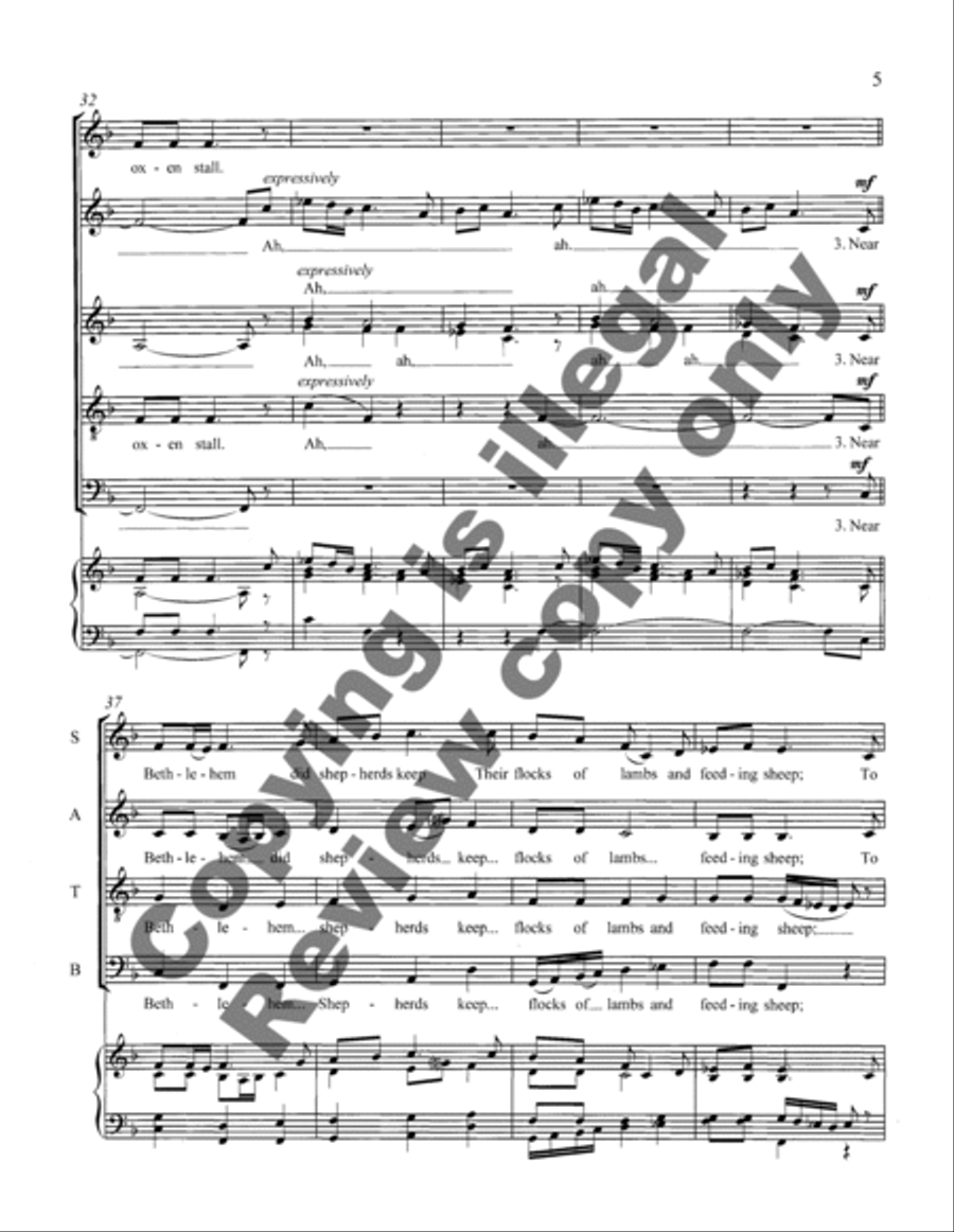 Wexford Carol 4-Part scores gallery preview page 8