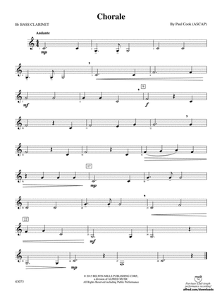 Chorale: B-flat Bass Clarinet