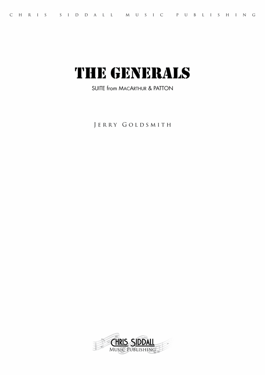 General's Suite Macarthur Patton - Score Only Full Orchestra scores gallery preview page 1