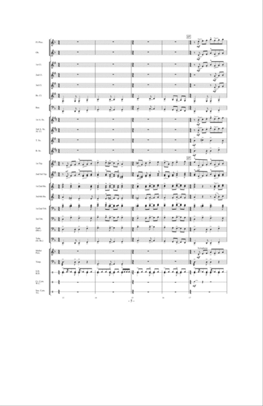 Canticle of the Saints Concert Band scores gallery preview page 4