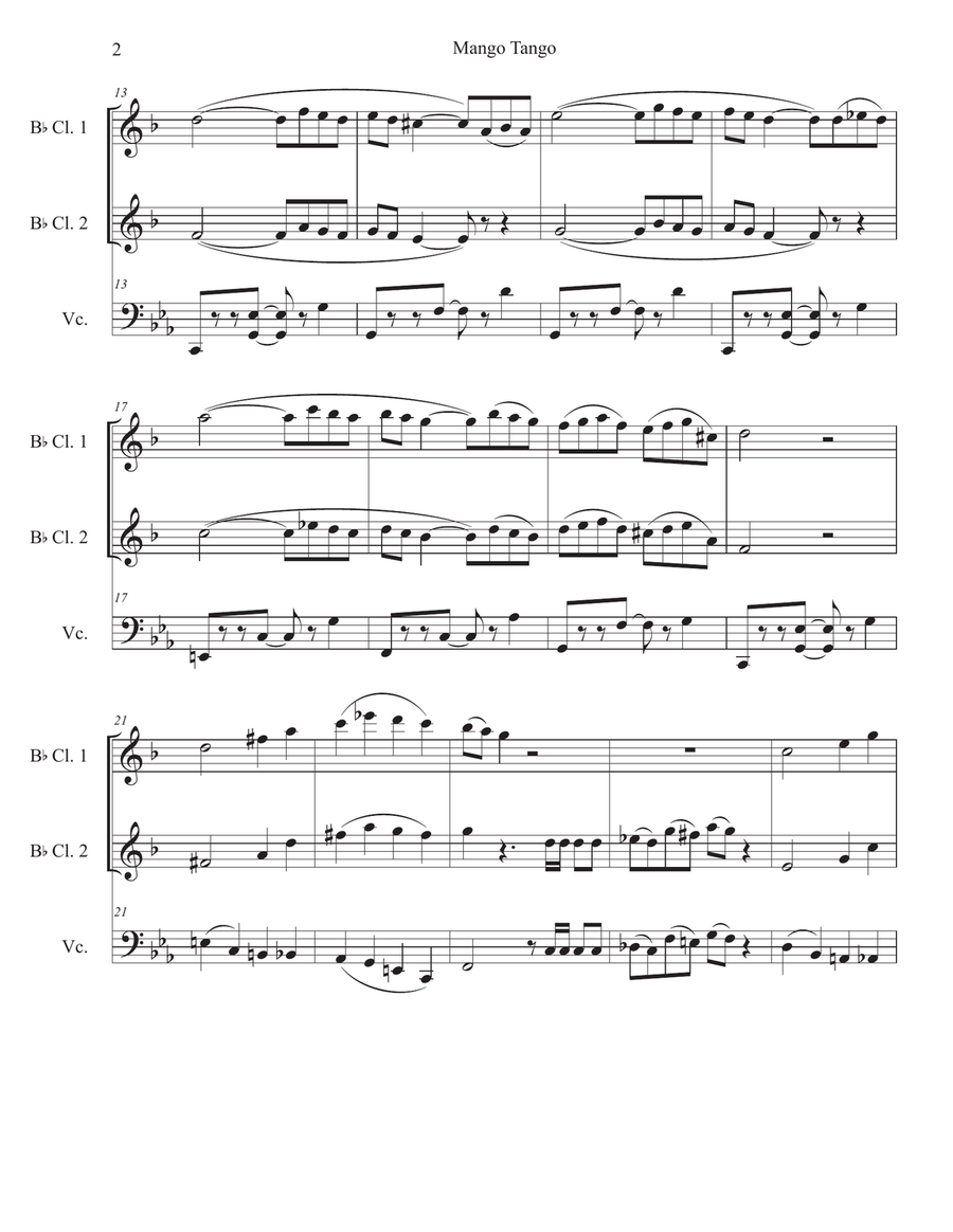 Mango Tango Small Ensemble scores gallery preview page 2