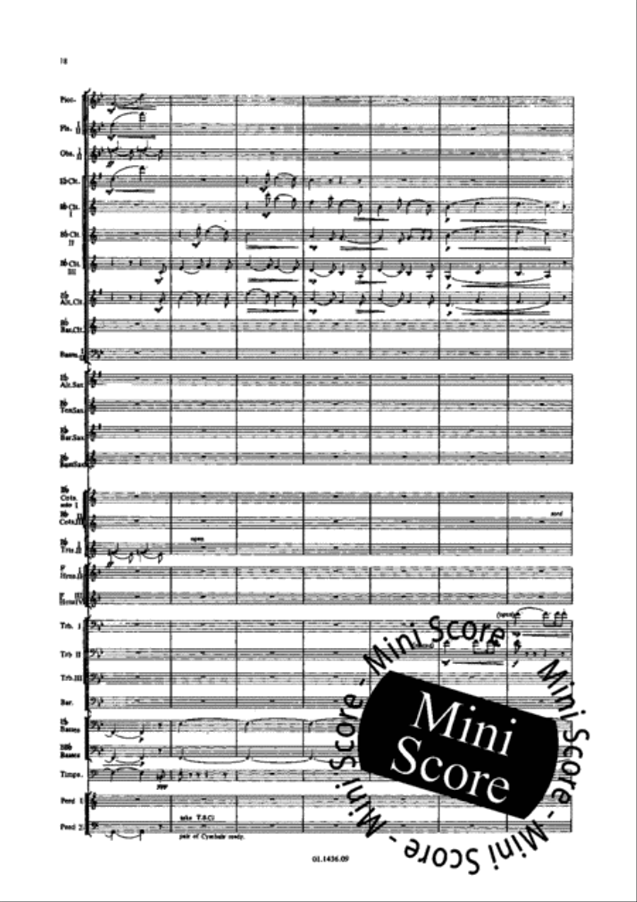 Two Songs Without Words Concert Band scores gallery preview page 22
