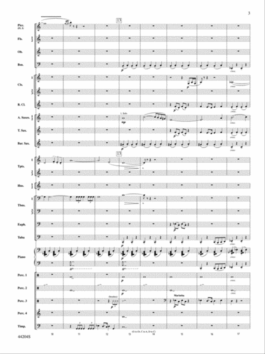 The Vikings: Score Concert Band scores gallery preview page 3