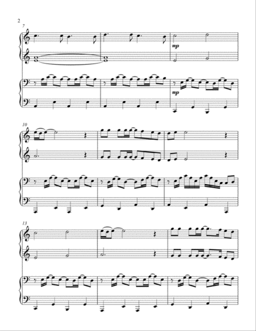 Dust In The Wind 1 Piano, 4-Hands scores gallery preview page 3
