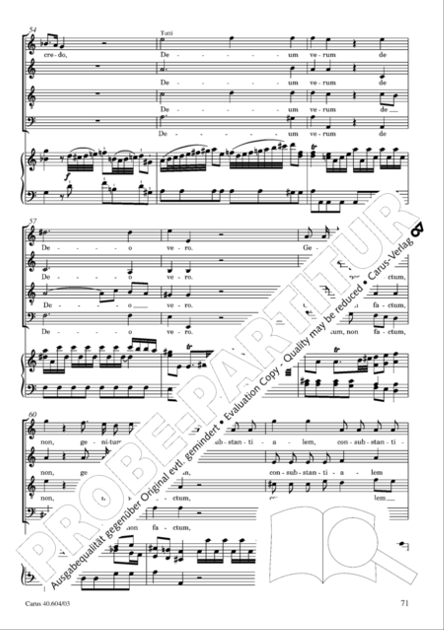 Grosse Mariazeller Messe in C 4-Part scores gallery preview page 80