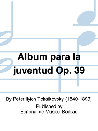 Book cover for Album para la juventud Op. 39