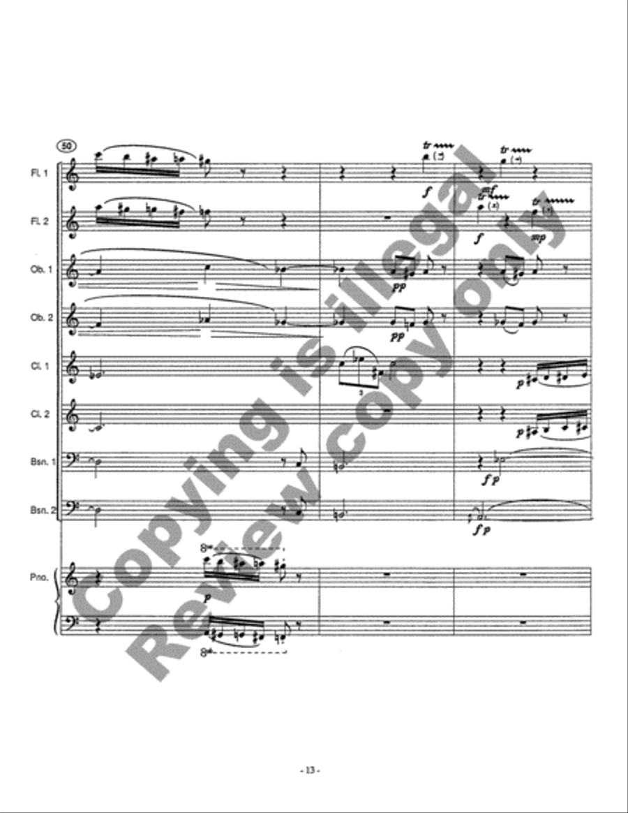 With Love and Hisses Chamber Orchestra scores gallery preview page 10