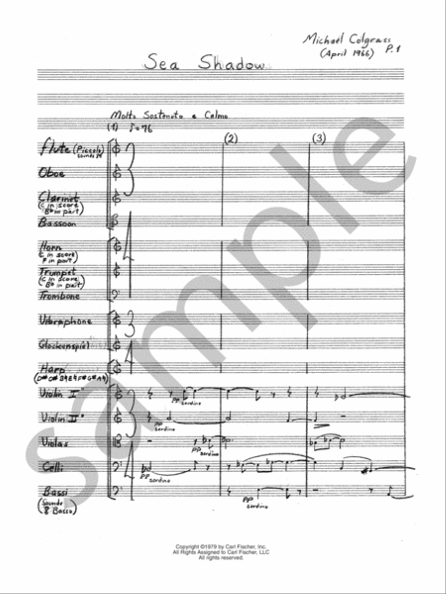 Sea Shadows Sea Shadows Orchestra scores gallery preview page 2