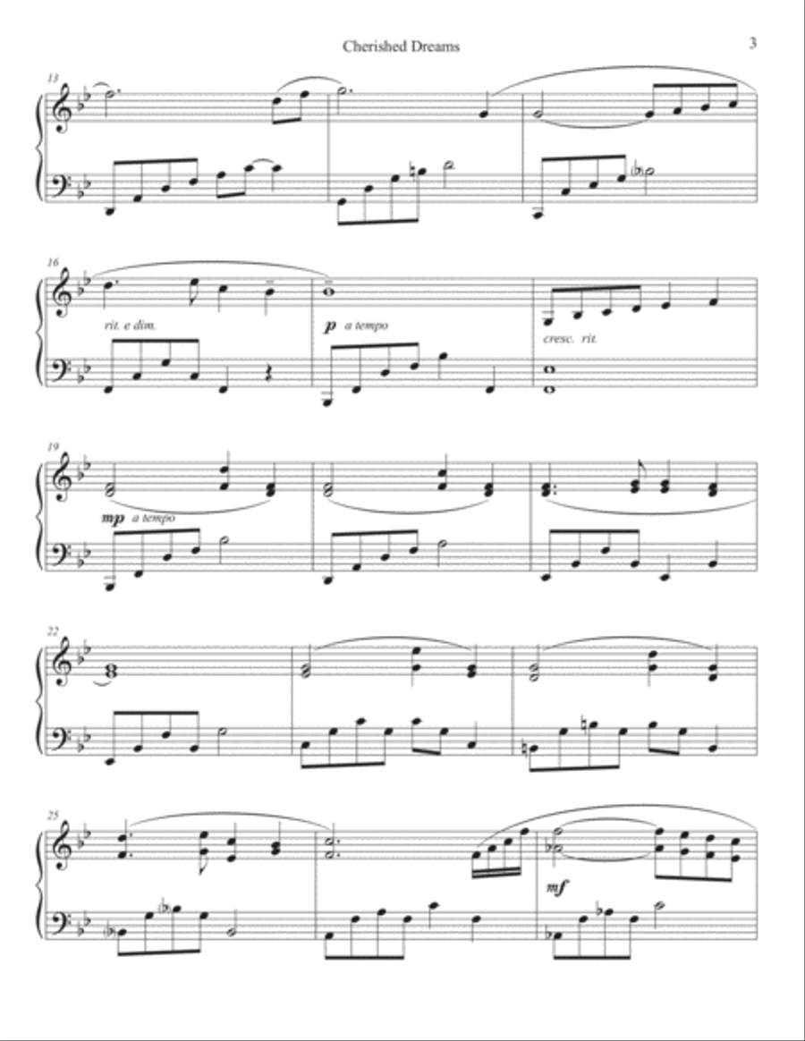 Cherished Dreams - Piano Book Piano Solo scores gallery preview page 3