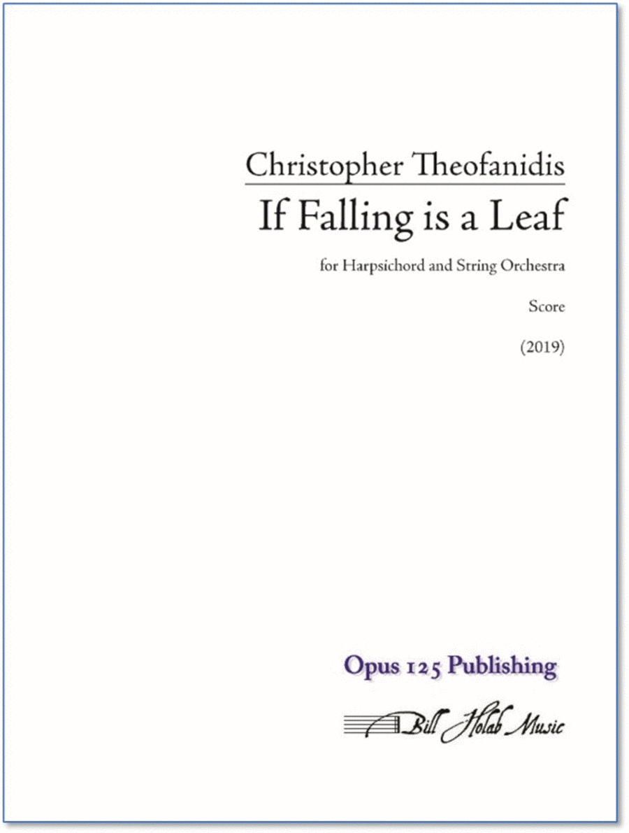 Book cover for If Falling is a Leaf