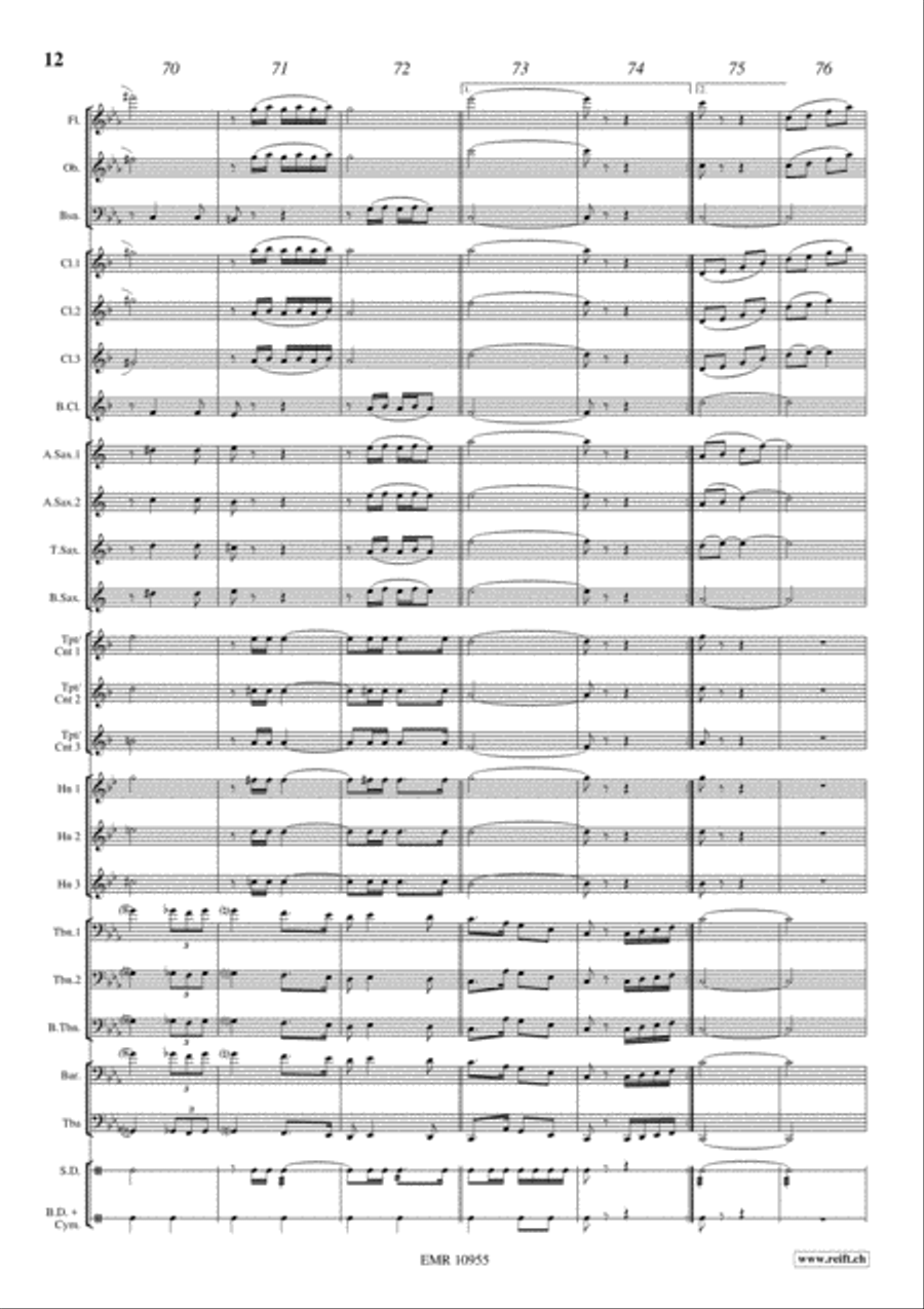 Concordia March Concert Band scores gallery preview page 13
