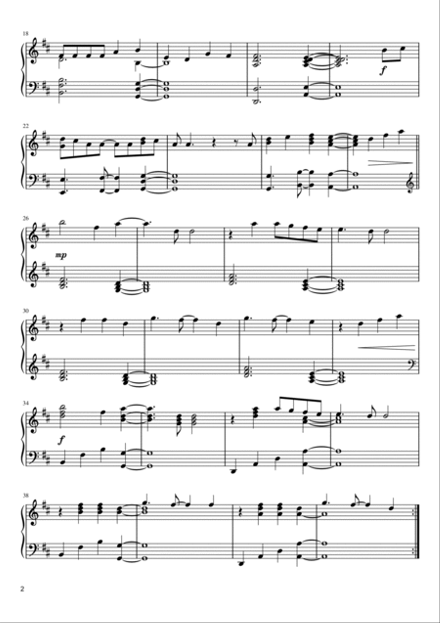 Ghost Piano Solo scores gallery preview page 2