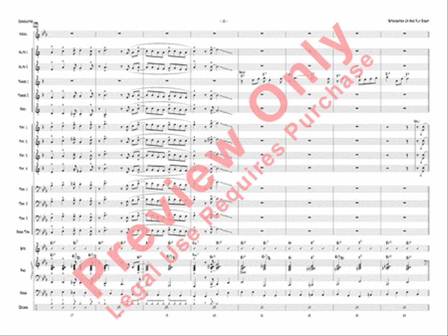 Straighten Up and Fly Right Jazz Ensemble scores gallery preview page 13