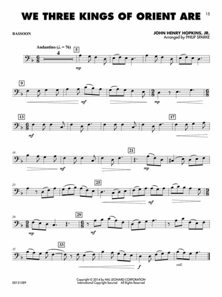 Easy Carols for Bassoon, Vol. 1