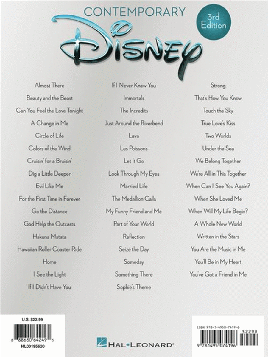 Contemporary Disney – 3rd Edition Piano, Vocal, Guitar scores gallery preview page 9