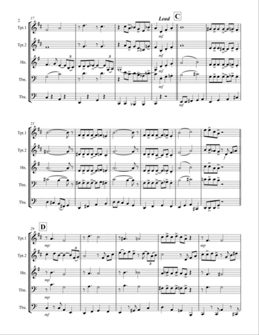 I Can't Get Started Brass Ensemble scores gallery preview page 3