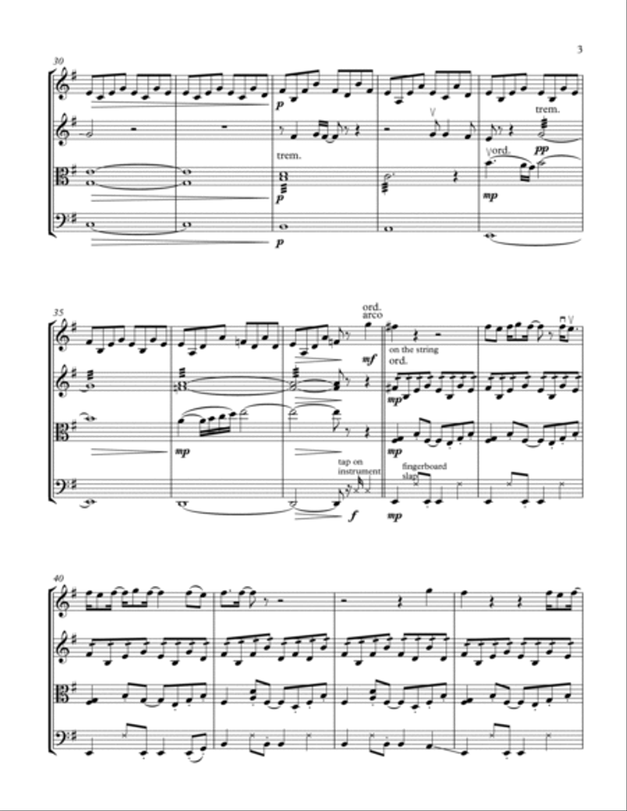 Hey You String Quartet scores gallery preview page 3