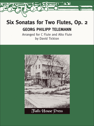 Book cover for Six Sonatas for Two Flutes Op. 2