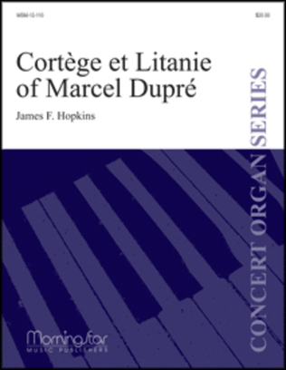Book cover for Fantasy on Cortége et Litanie of Marcel Dupré