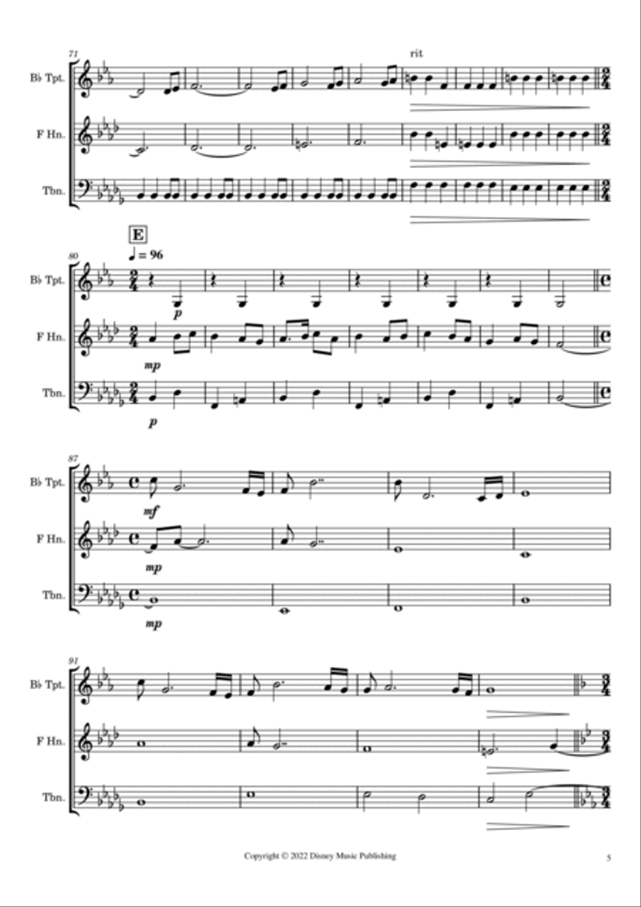 Pirates Of The Caribbean Pirates Of The Caribbean Brass Ensemble scores gallery preview page 5
