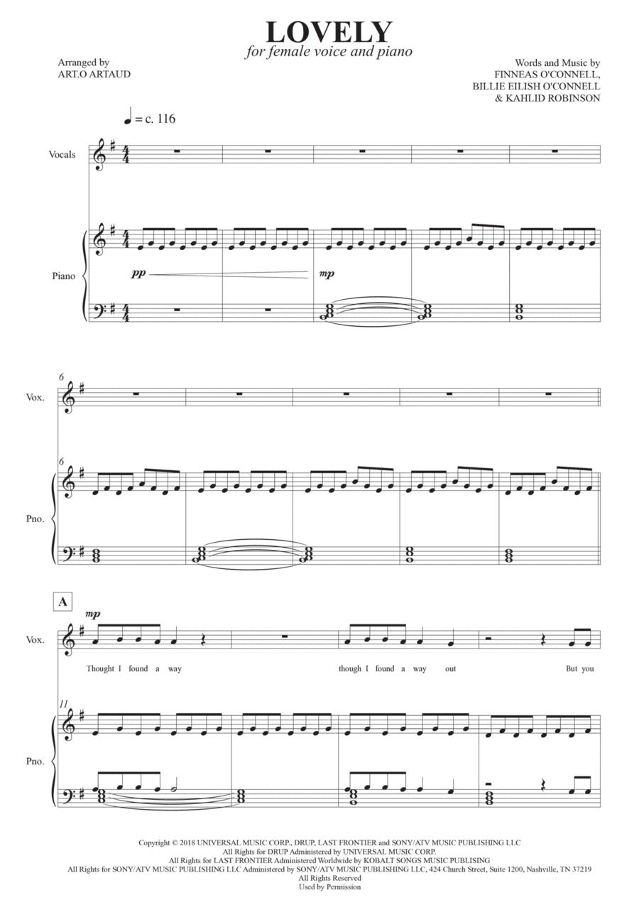 Lovely Lovely Voice scores gallery preview page 1