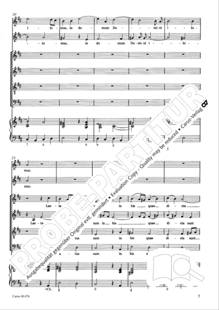 Psalm 121 (Laetatus sum) SA scores gallery preview page 6