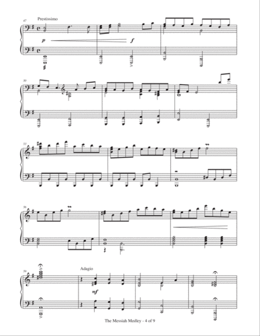 The Messiah Medley (based on songs from 