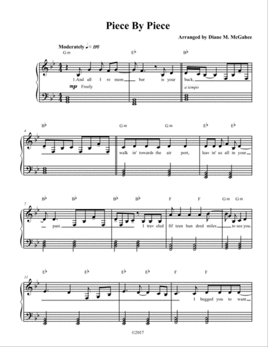 Piece By Piece Small Ensemble scores gallery preview page 1