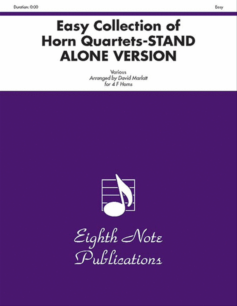 Easy Collection of Horn Quartets (stand alone version) French Horn Quartet scores gallery preview page 1