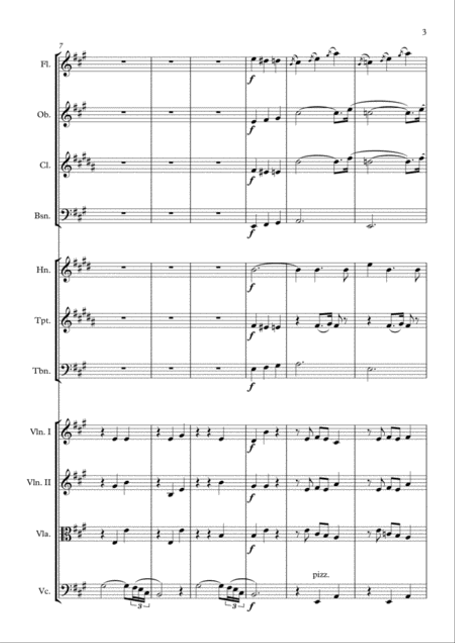 The Squirrel - N. Cossins (Original Orchestral Composition) Chamber Orchestra scores gallery preview page 3