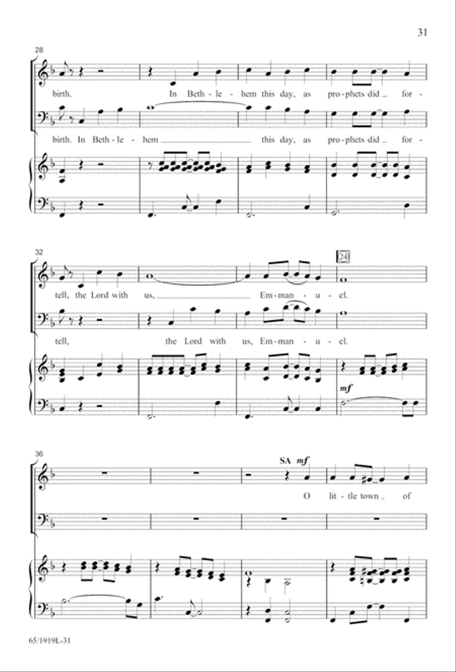 The Perfect Christmas 4-Part scores gallery preview page 33