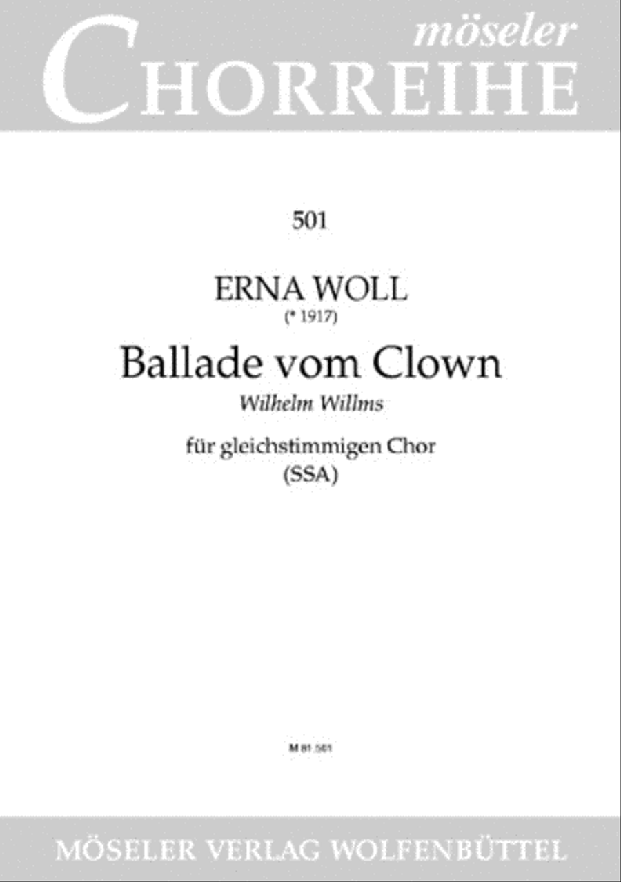 Ballade vom Clown SSA scores gallery preview page 1