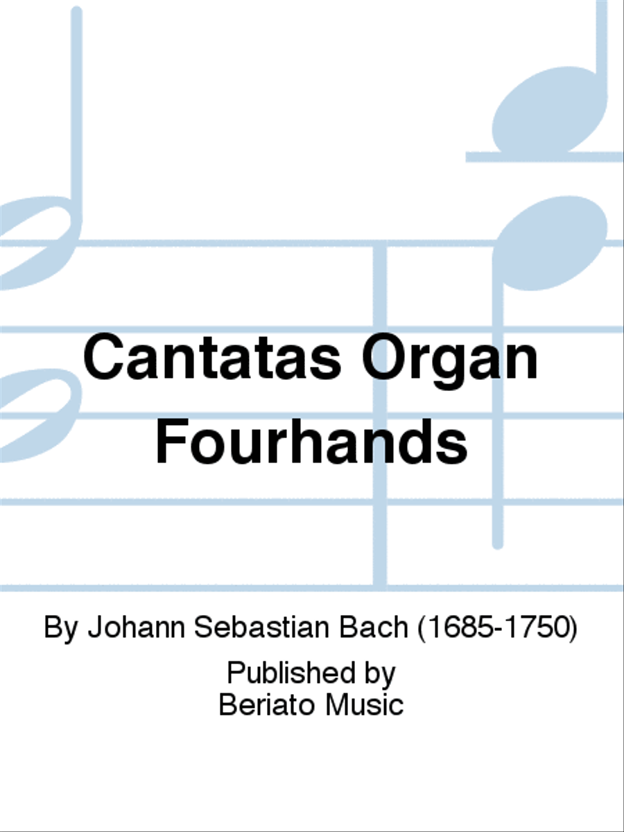Cantatas Organ Fourhands Cantatas Organ Fourhands Organ scores gallery preview page 1
