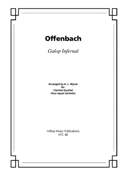 Galop Infernal (Can-Can) arr. four equal clarinets image number null