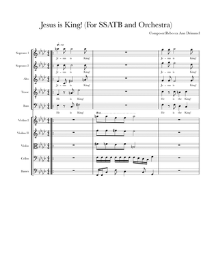 Jesus is King! (For SSATB and String Orchestra)
