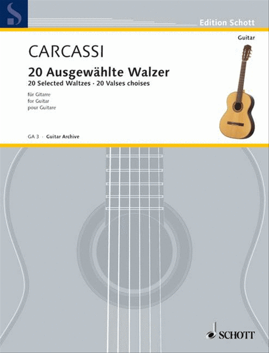 20 Ausgewählte Walzer Classical Guitar scores gallery preview page 1