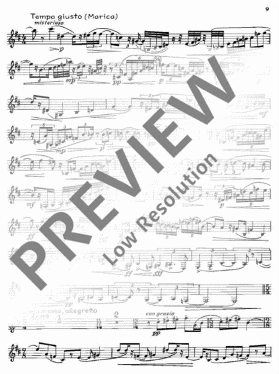 Le Miracle de la Rose Clarinet scores gallery preview page 10