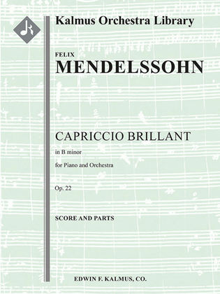 Book cover for Capriccio Brillant in B minor, Op. 22