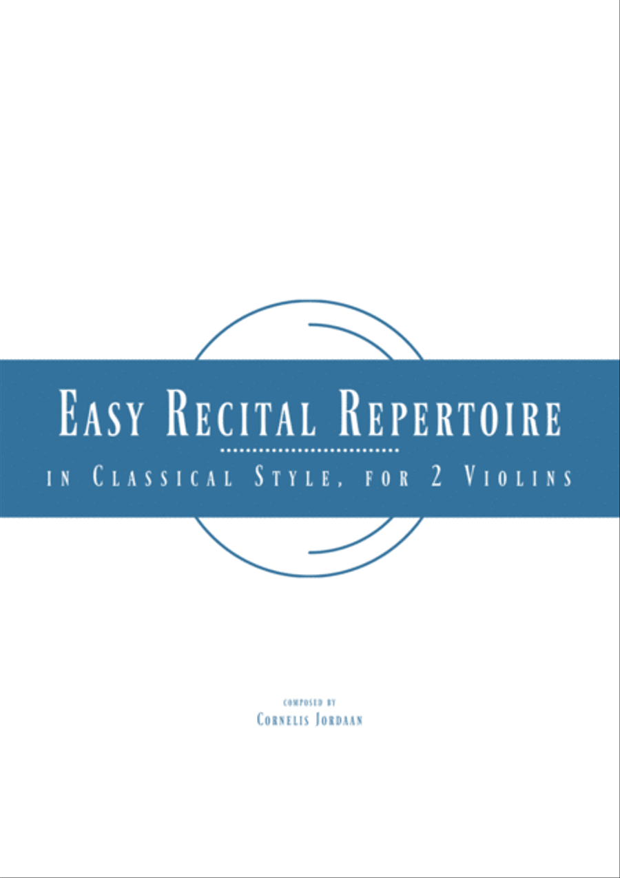 Easy Recital Repertoire In Classical Style - for 2 violins