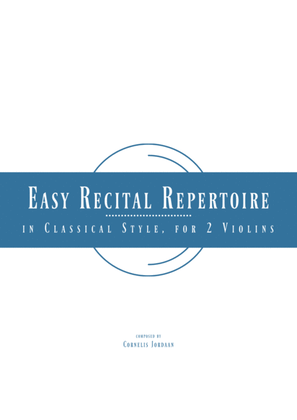 Easy Recital Repertoire In Classical Style - for 2 violins