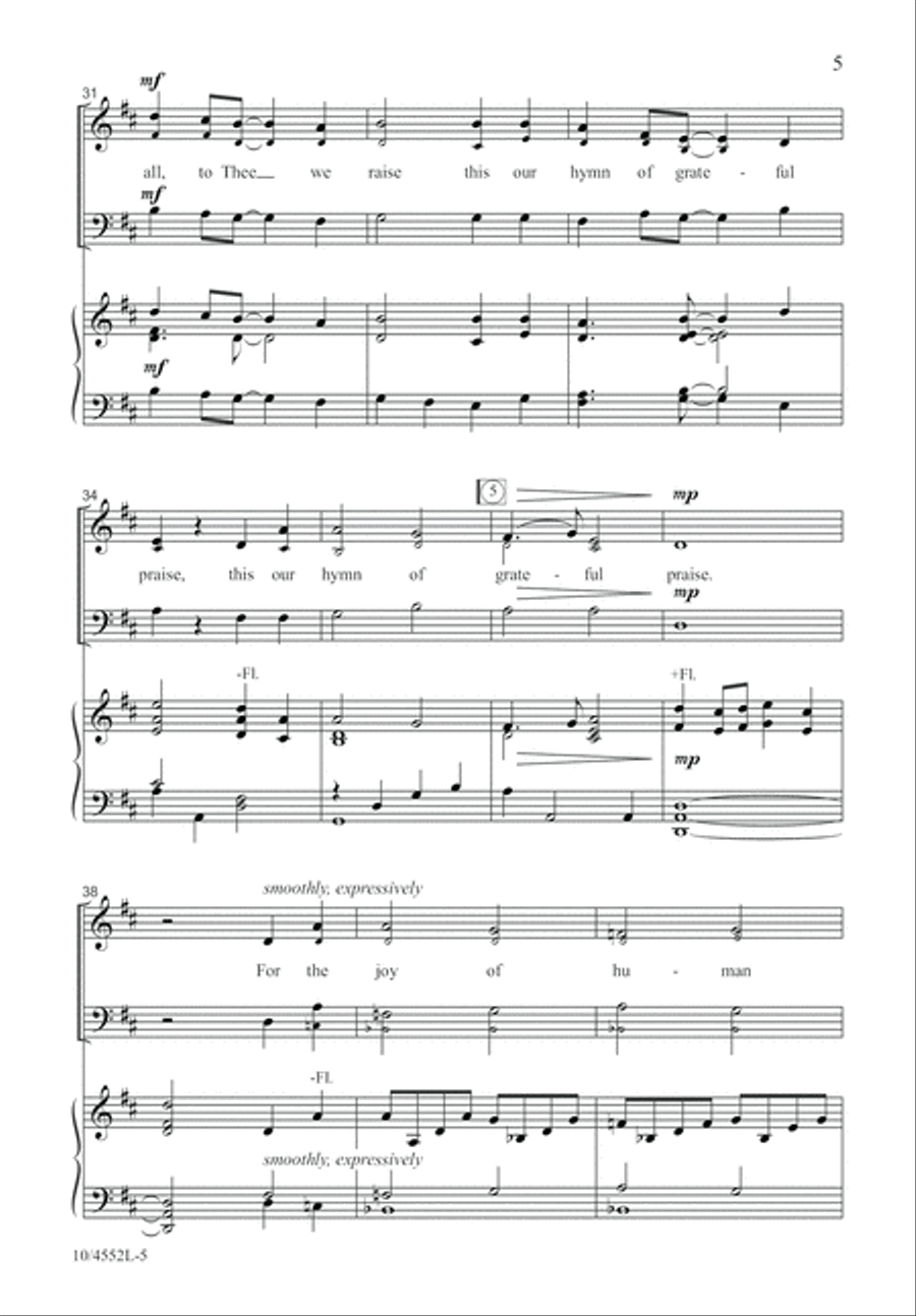 For the Beauty of the Earth 4-Part scores gallery preview page 6