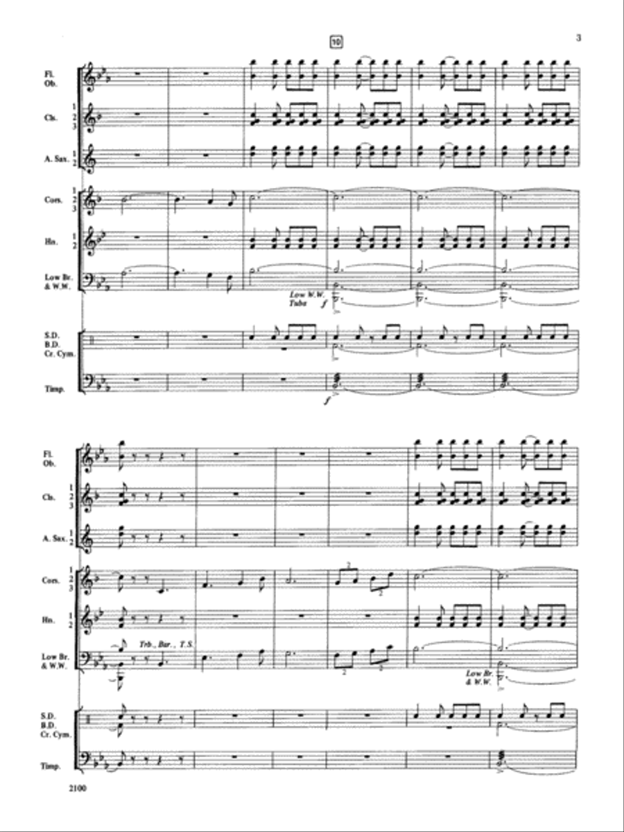 Northwest Suite: Score Northwest Suite: Score Concert Band scores gallery preview page 3