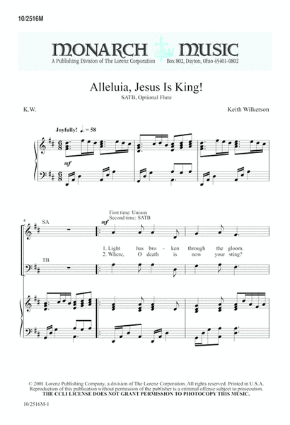 Alleluia, Jesus Is King! image number null