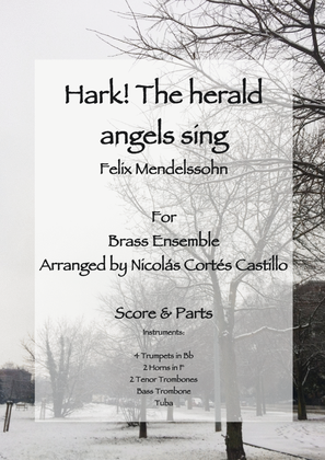 Book cover for Hark! The Herald Angels Sing - Brass Ensemble
