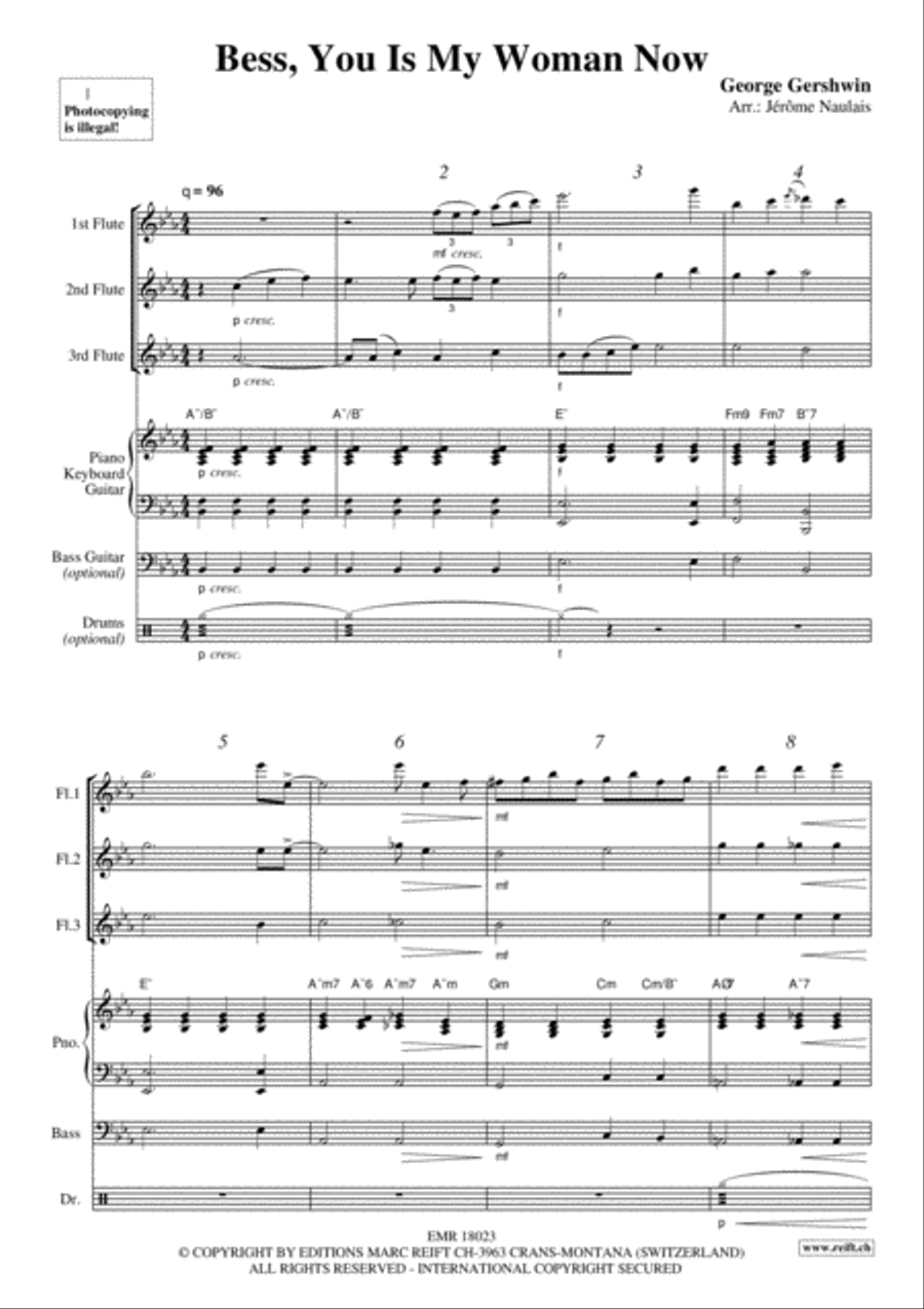 Bess, You Is My Woman Now Flute scores gallery preview page 3