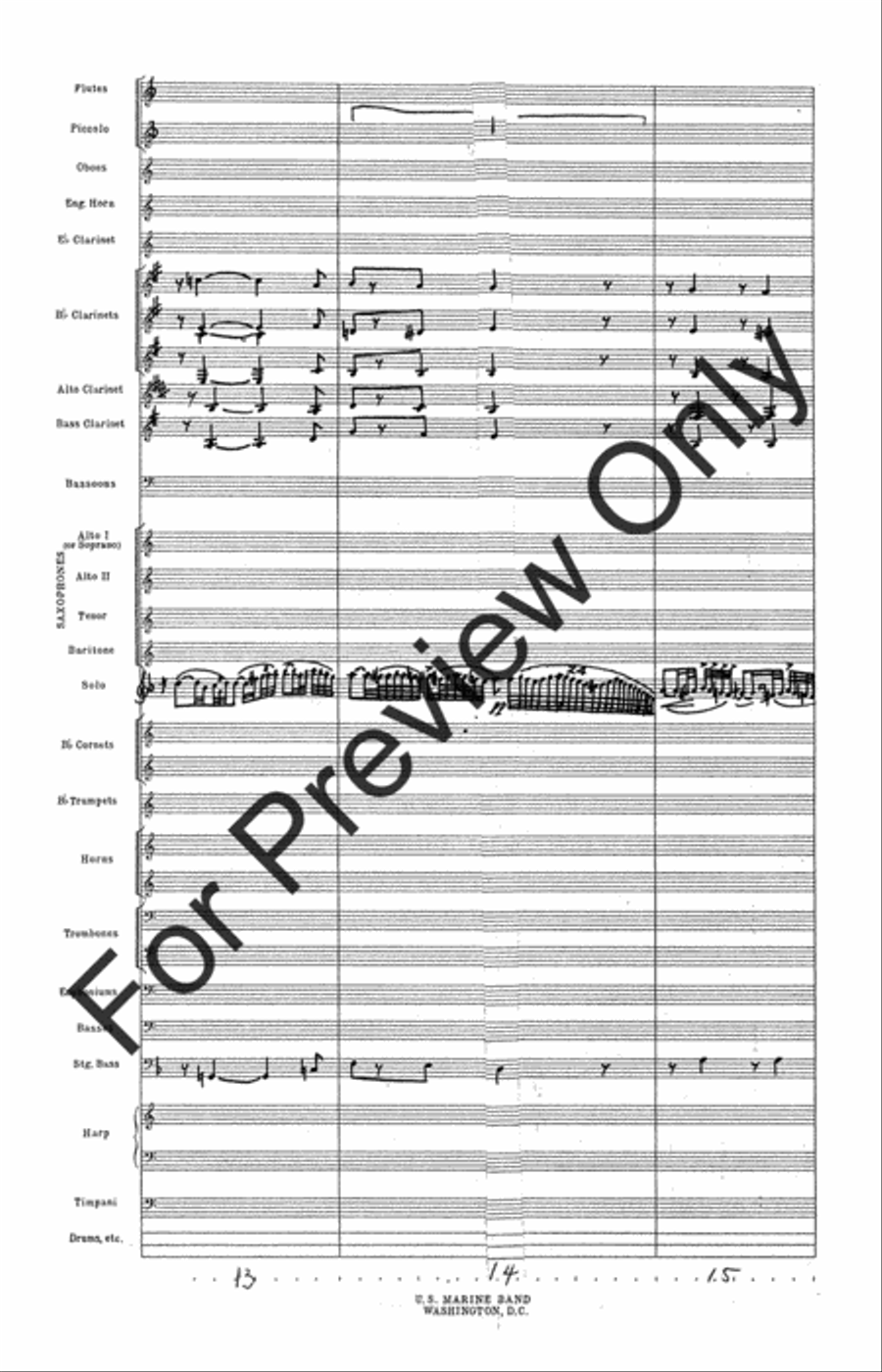 Fantasie Pastoral Hongroise (Score) Concert Band scores gallery preview page 7
