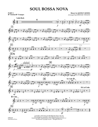 Soul Bossa Nova (arr. Johnnie Vinson) - Pt.2 - Bb Clarinet/Bb Trumpet